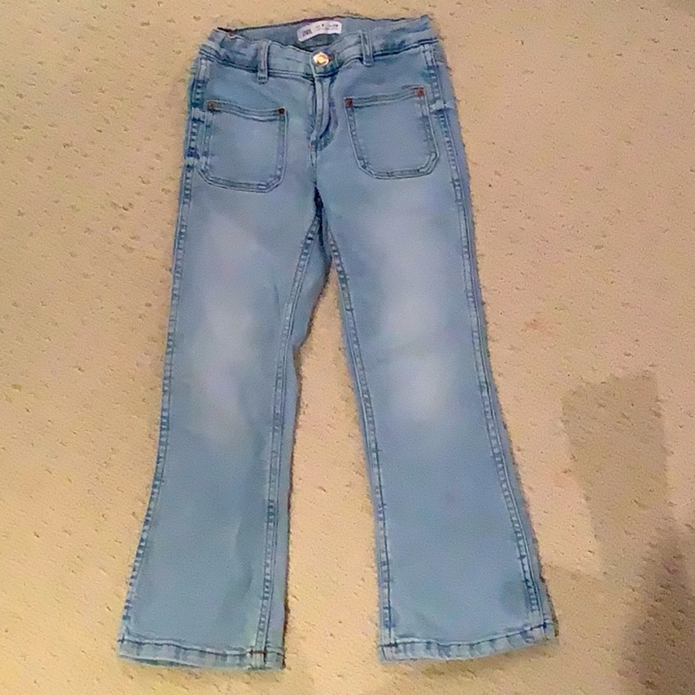 Zara blue flared jeans